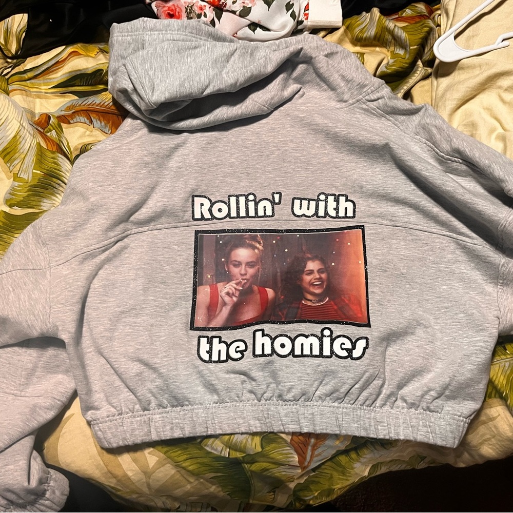 Clueless cropped hoodie